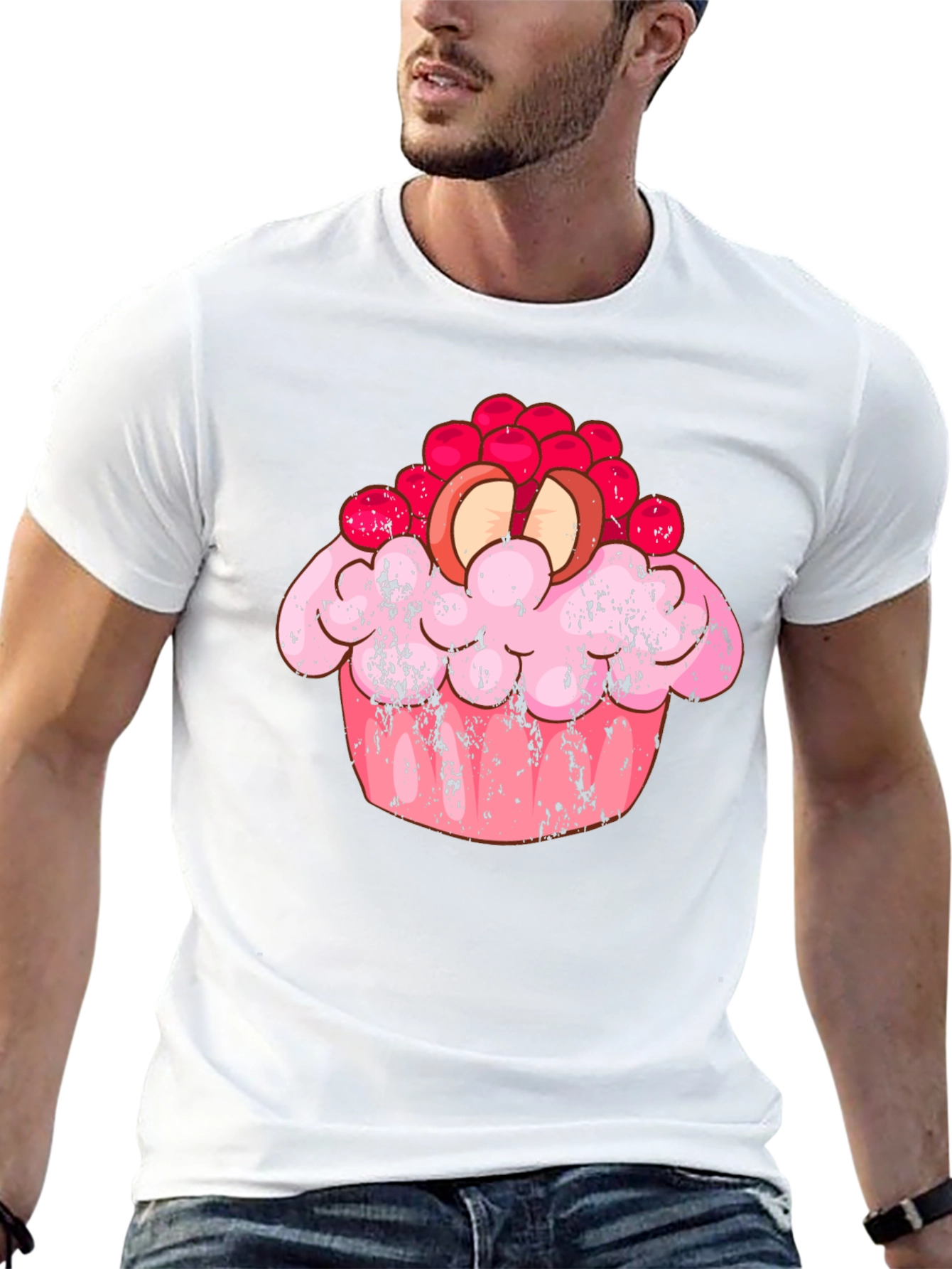 Cupcake Graphic Black T-Shirt