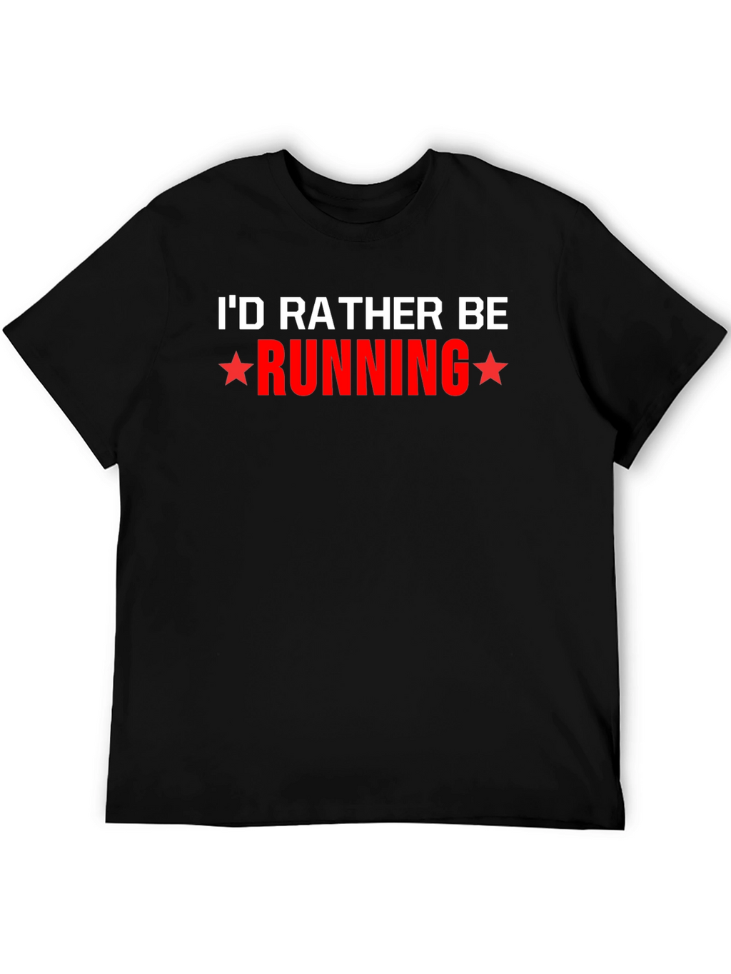 Id Rather Be Running Black T-Shirt
