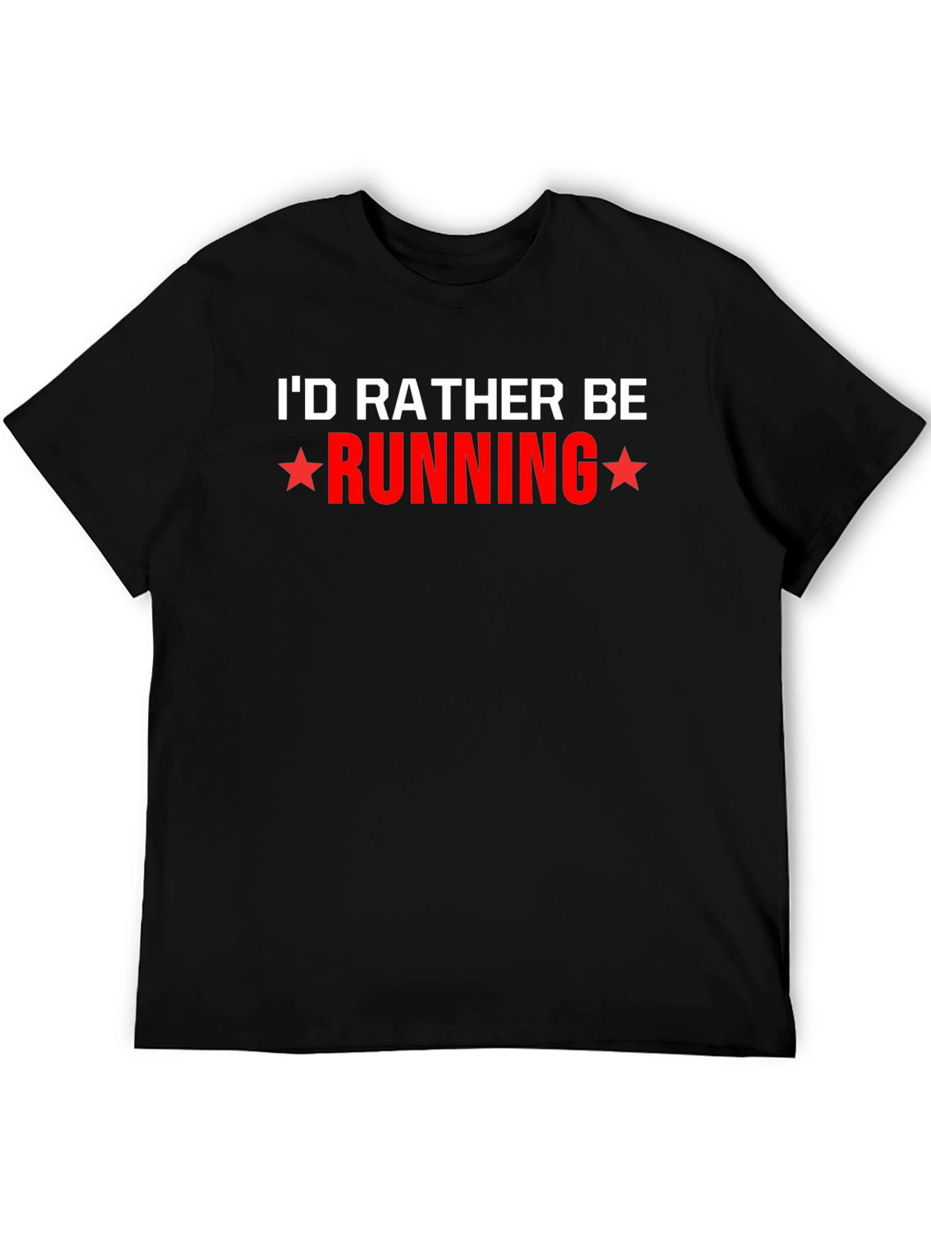 Id Rather Be Running Black T-Shirt