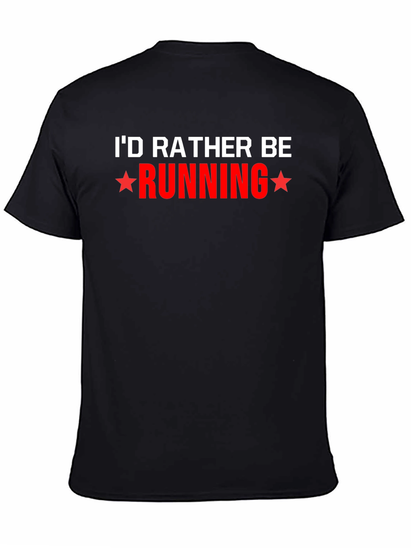 Id Rather Be Running Black T-Shirt