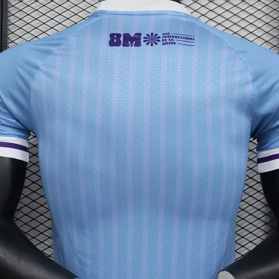 2024/25 Uruguay Home Blue Player Version Soccer Jersey 乌拉圭 Back