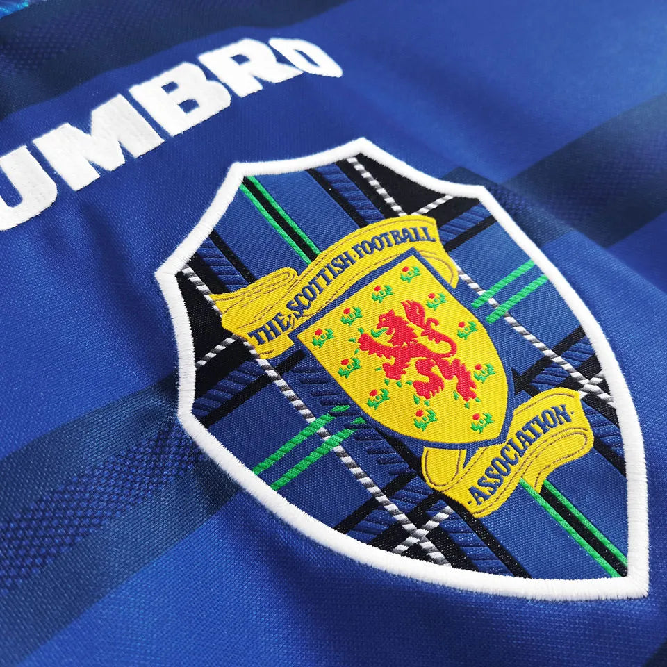 1998/2000 Scotland Home Retro Soccer Jersey Detail 2
