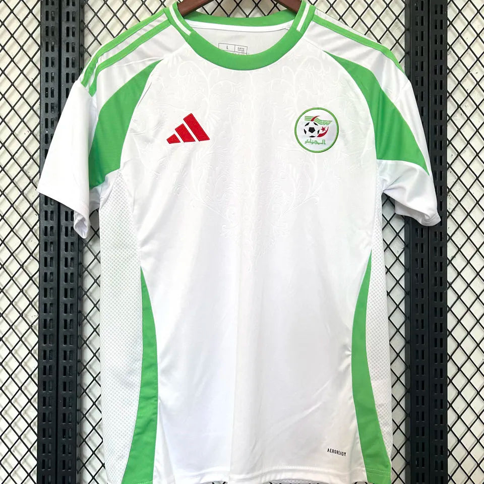 2025 Algeria Home White Fans Soccer Jersey Front