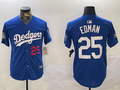 Men's Los Angeles Dodgers Tommy Edman #25 Royal Replica Player Jerseys
