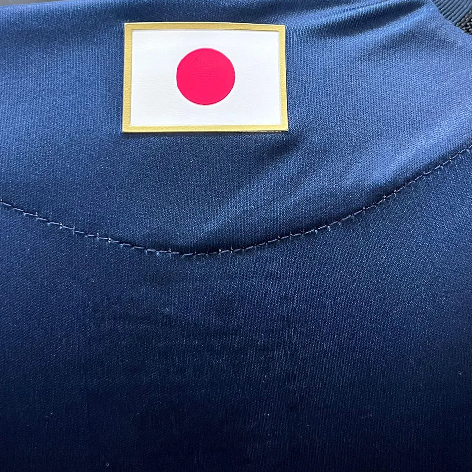 2024/25 Japan Home Y-3 Blue Player Version Long Sleeve Jersey Detail 4