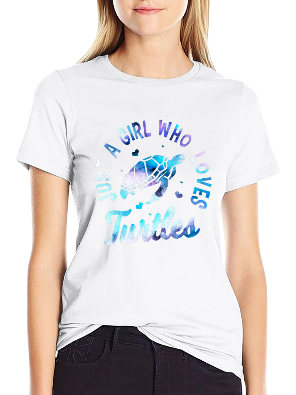 Girl Who Loves Turtles T-Shirt - Unique Design