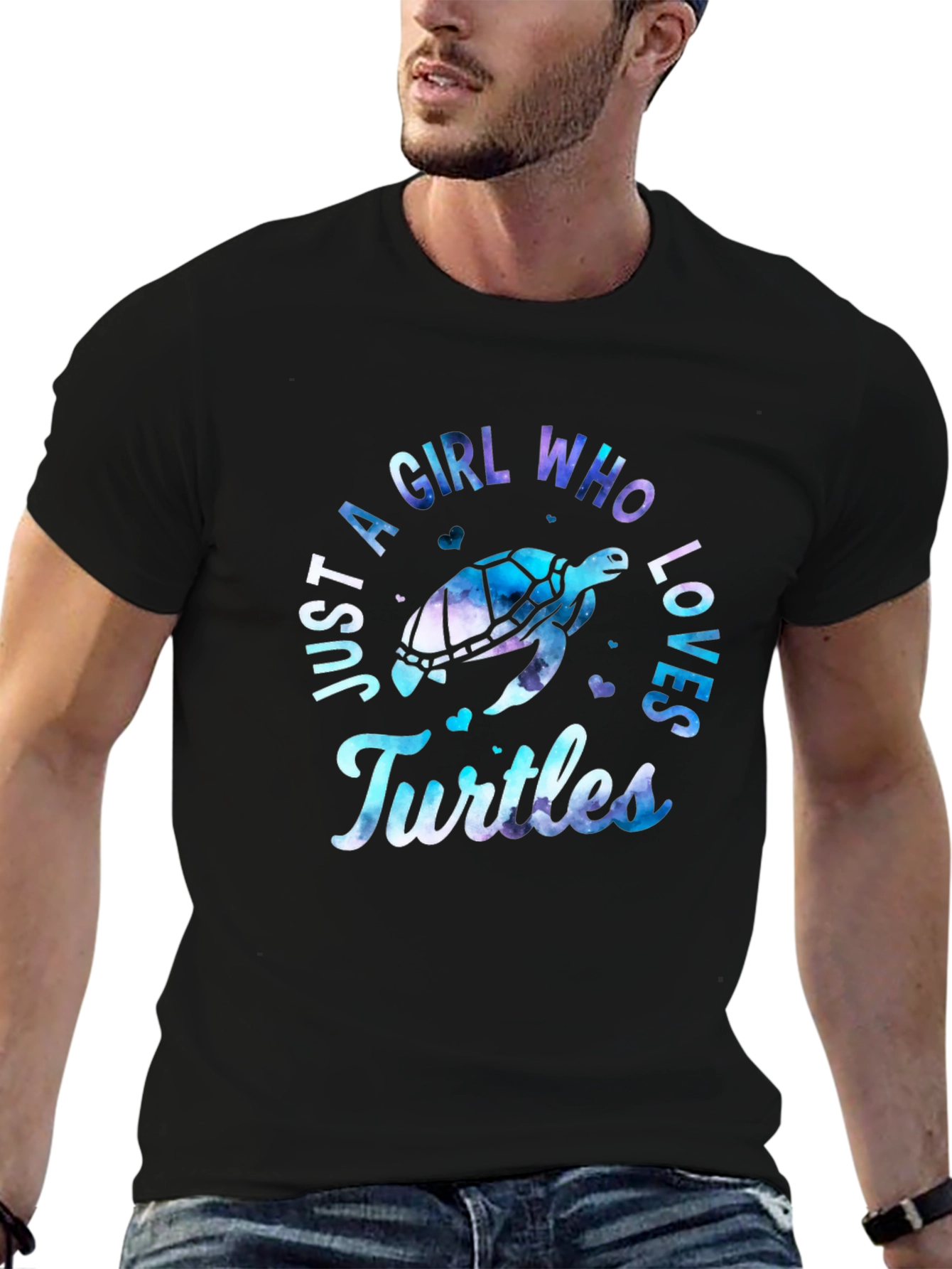 Girl Who Loves Turtles T-Shirt - Unique Design