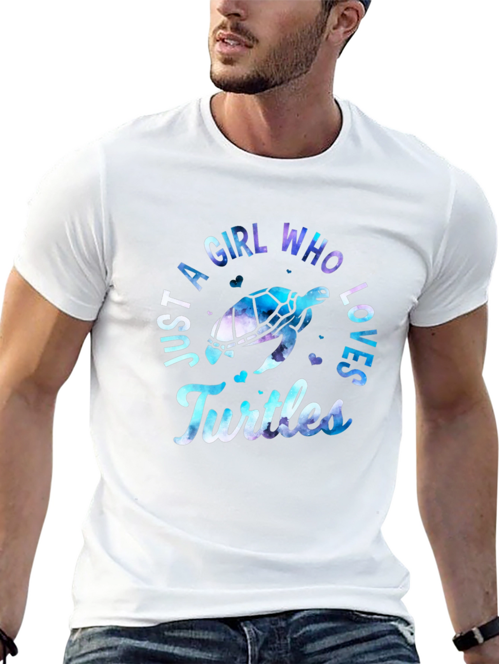 Girl Who Loves Turtles T-Shirt - Unique Design