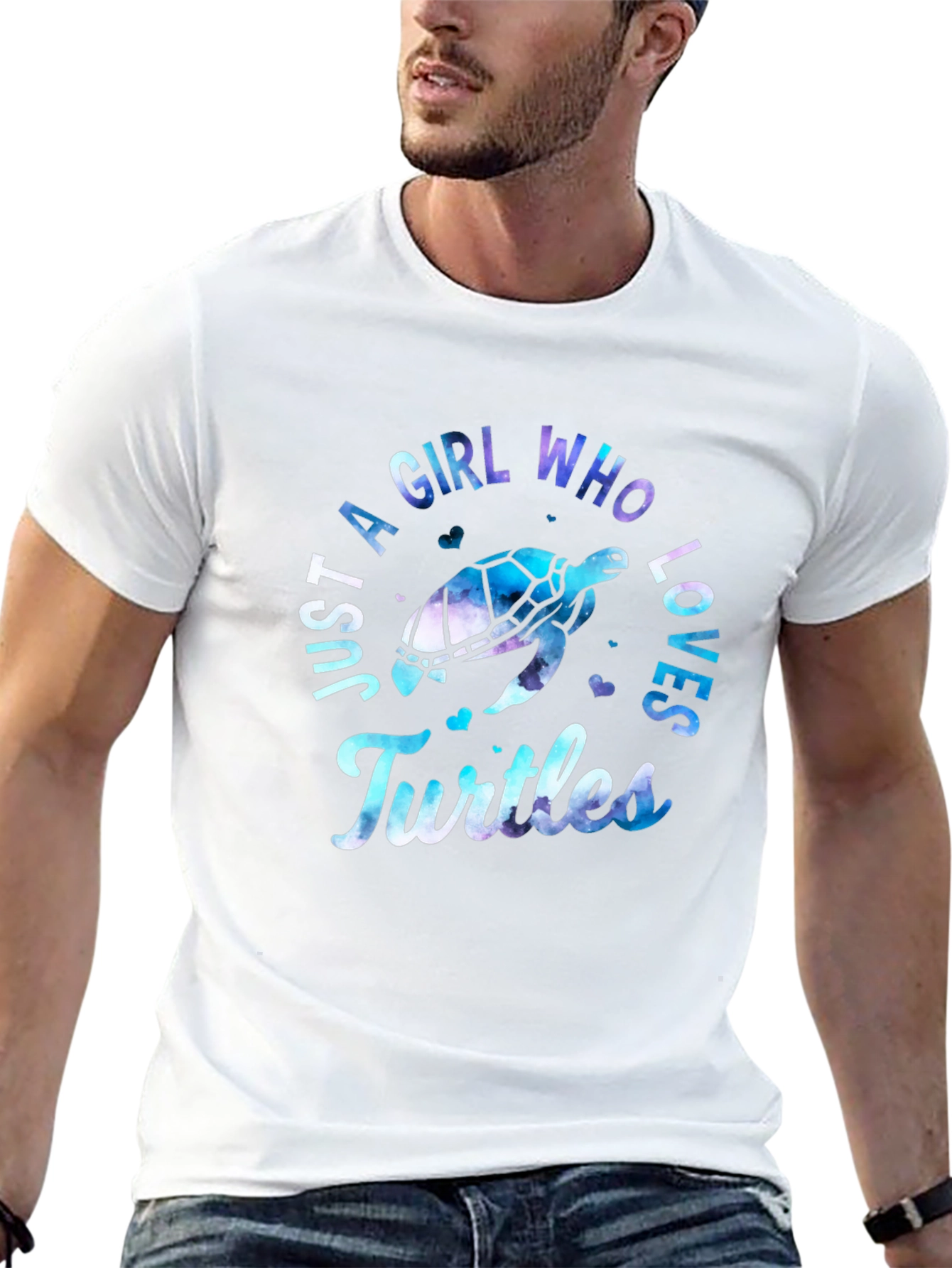 Girl Who Loves Turtles T-Shirt - Unique Design