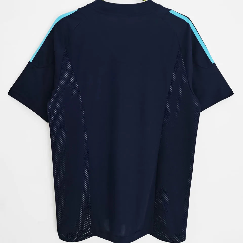 2002 Argentina Away Retro Soccer Jersey Back