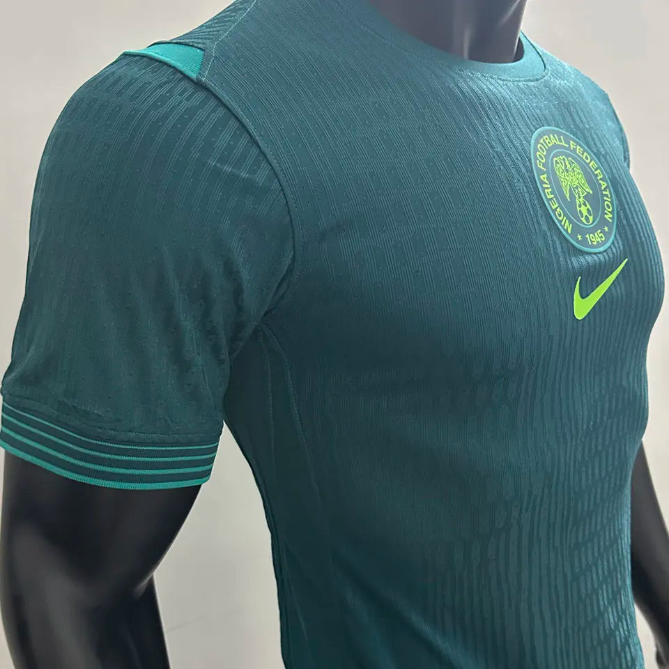 2025/26 Nigeria Away Green Player Version Soccer Jersey Detail 4