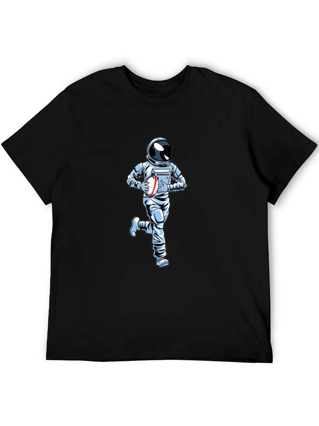 Astronaut Rugby T-Shirt - Black Cotton Tee