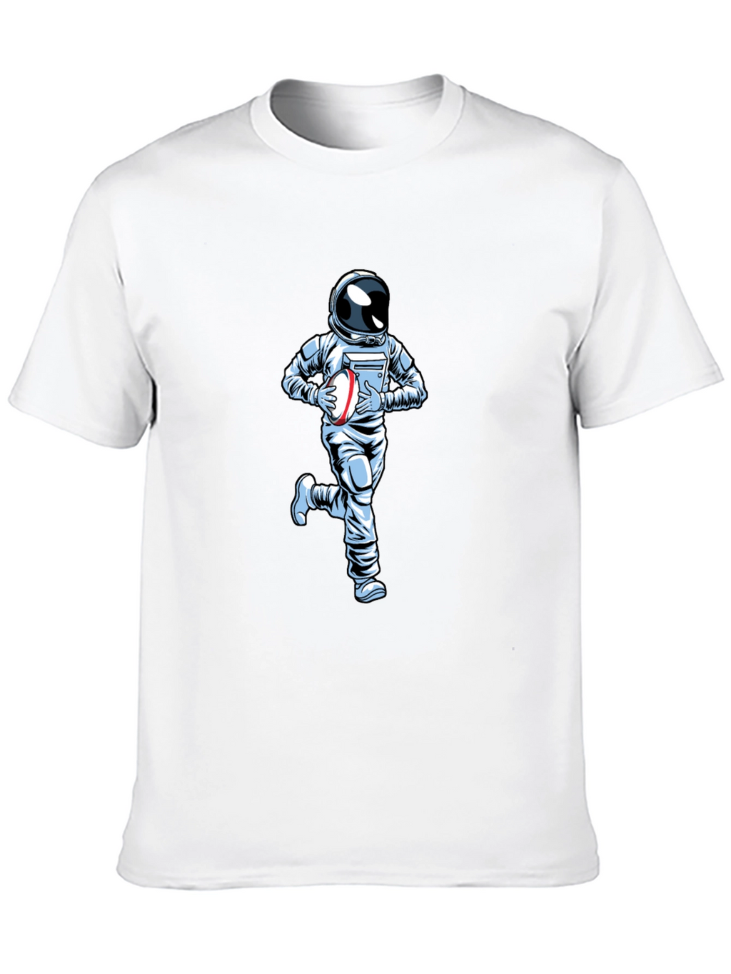 Astronaut Rugby T-Shirt - Black Cotton Tee