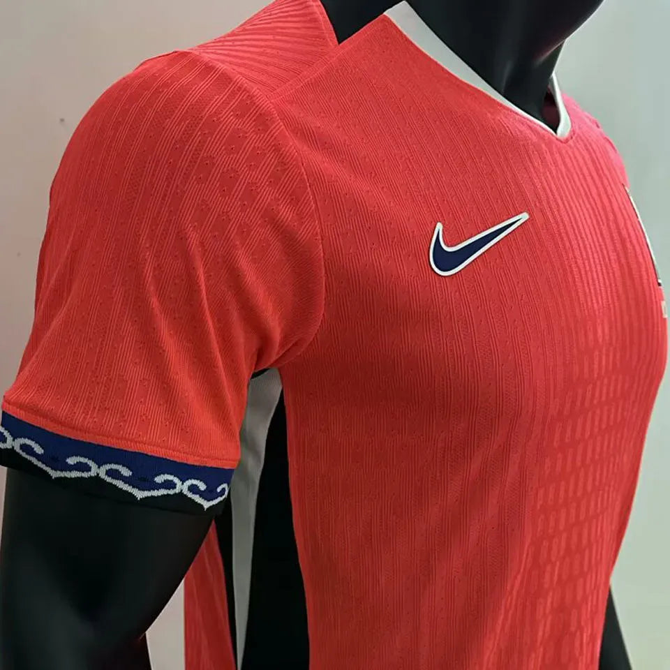 2025/26 South Korea Home Red Player Version Soccer Jersey Detail 4