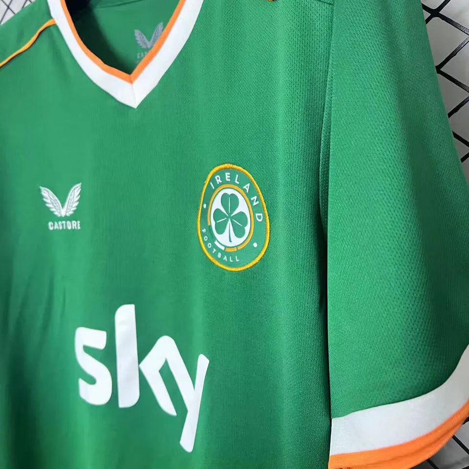 2026/27 Ireland Home Green Fans Soccer Jersey Detail 2