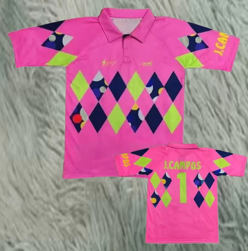 1992/93 Mexico J.Campos #1 GoalKeeper Retro Soccer Jersey 主 Front