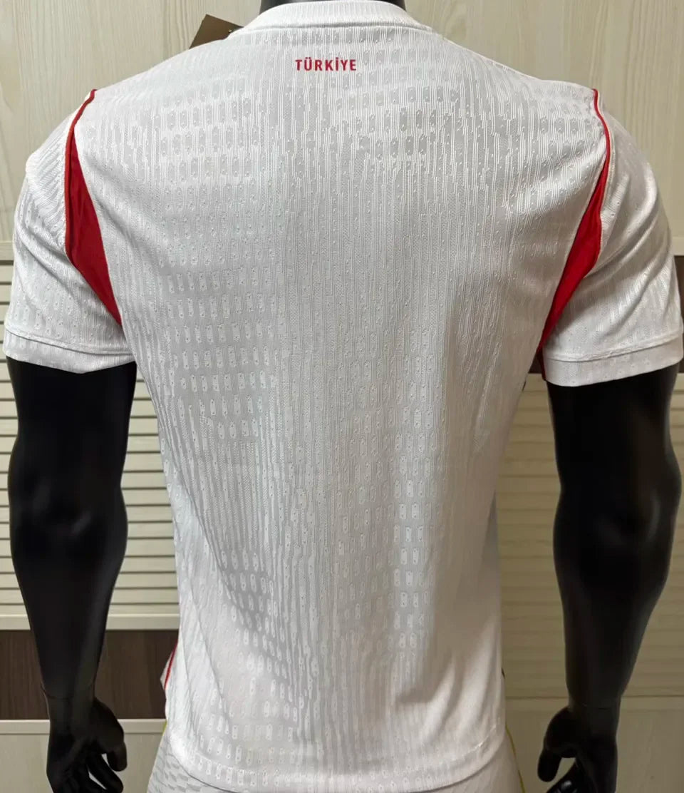 2026/27 Turkey Home White Player Version Soccer Jersey Detail 4