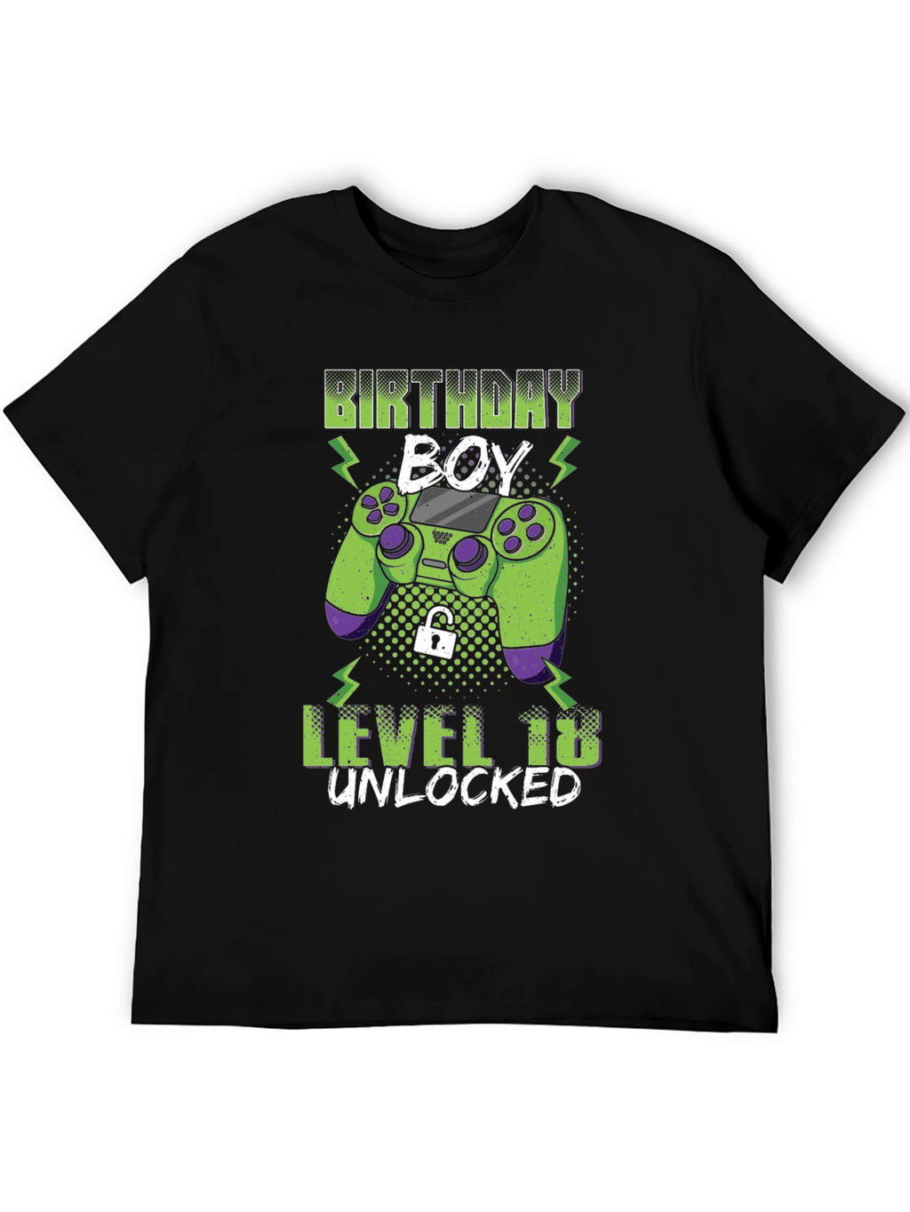 Birthday Boy Level 18 Unlocked Gaming T-Shirt