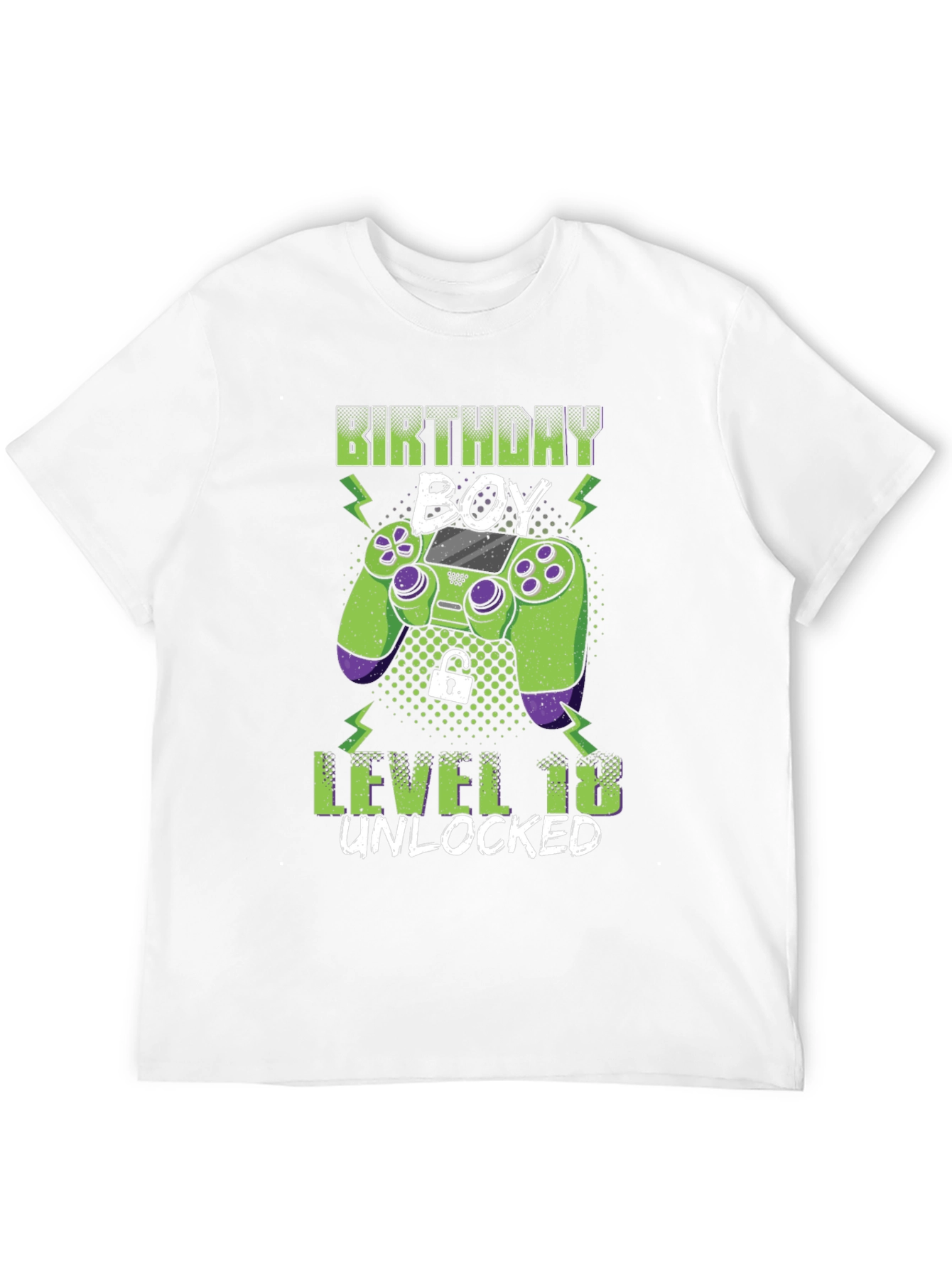 Birthday Boy Level 18 Unlocked Gaming T-Shirt