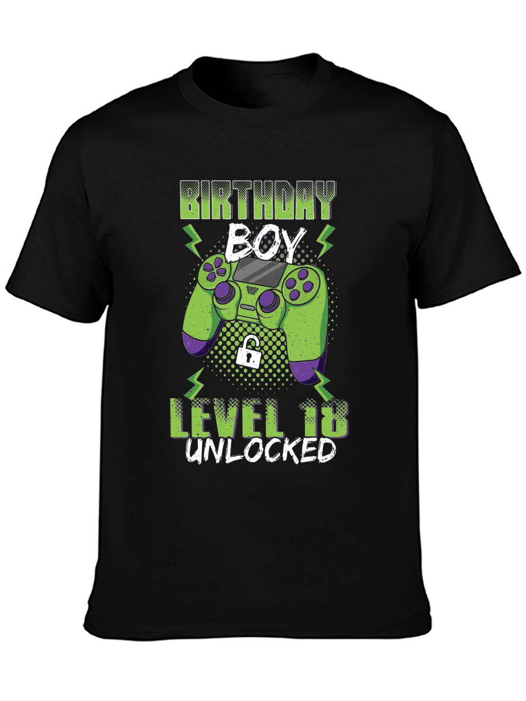 Birthday Boy Level 18 Unlocked Gaming T-Shirt