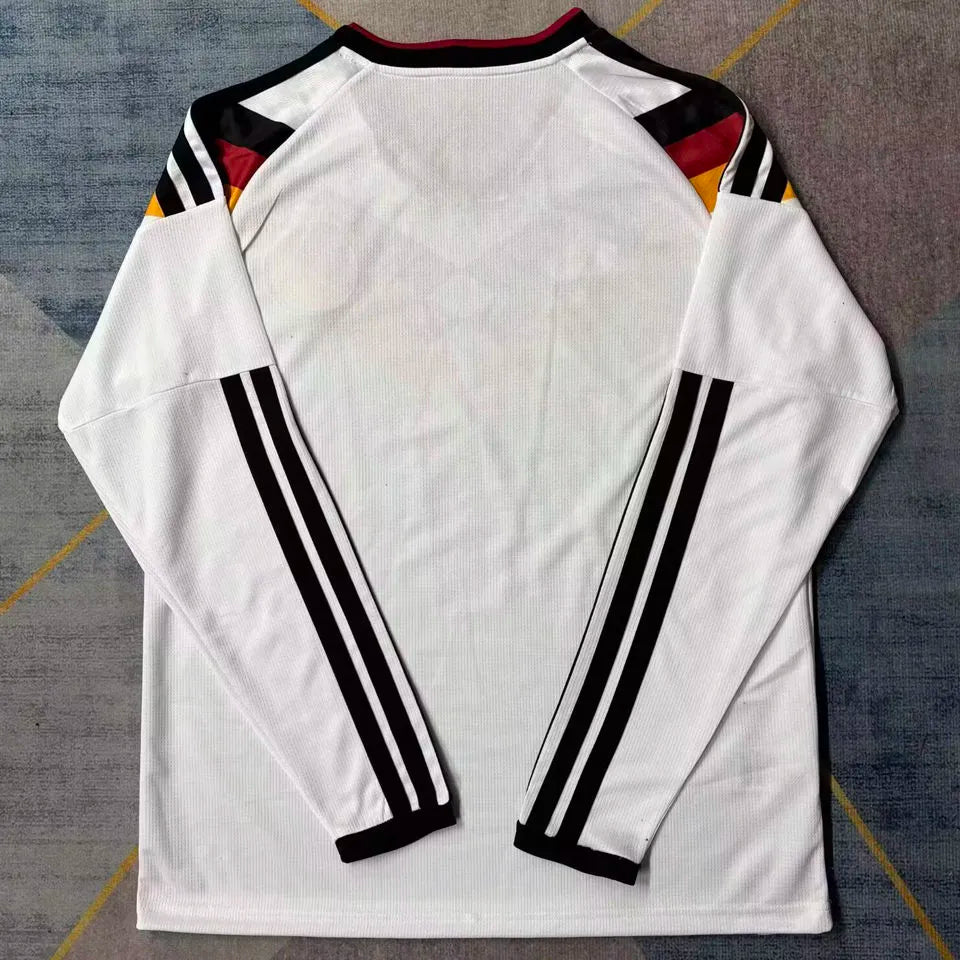 2026/27 Germany Home White Fans Long Sleeve Soccer Jersey Back
