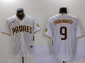 Men's San Diego Padres Jake Cronenworth #9 White Stitched Jerseys