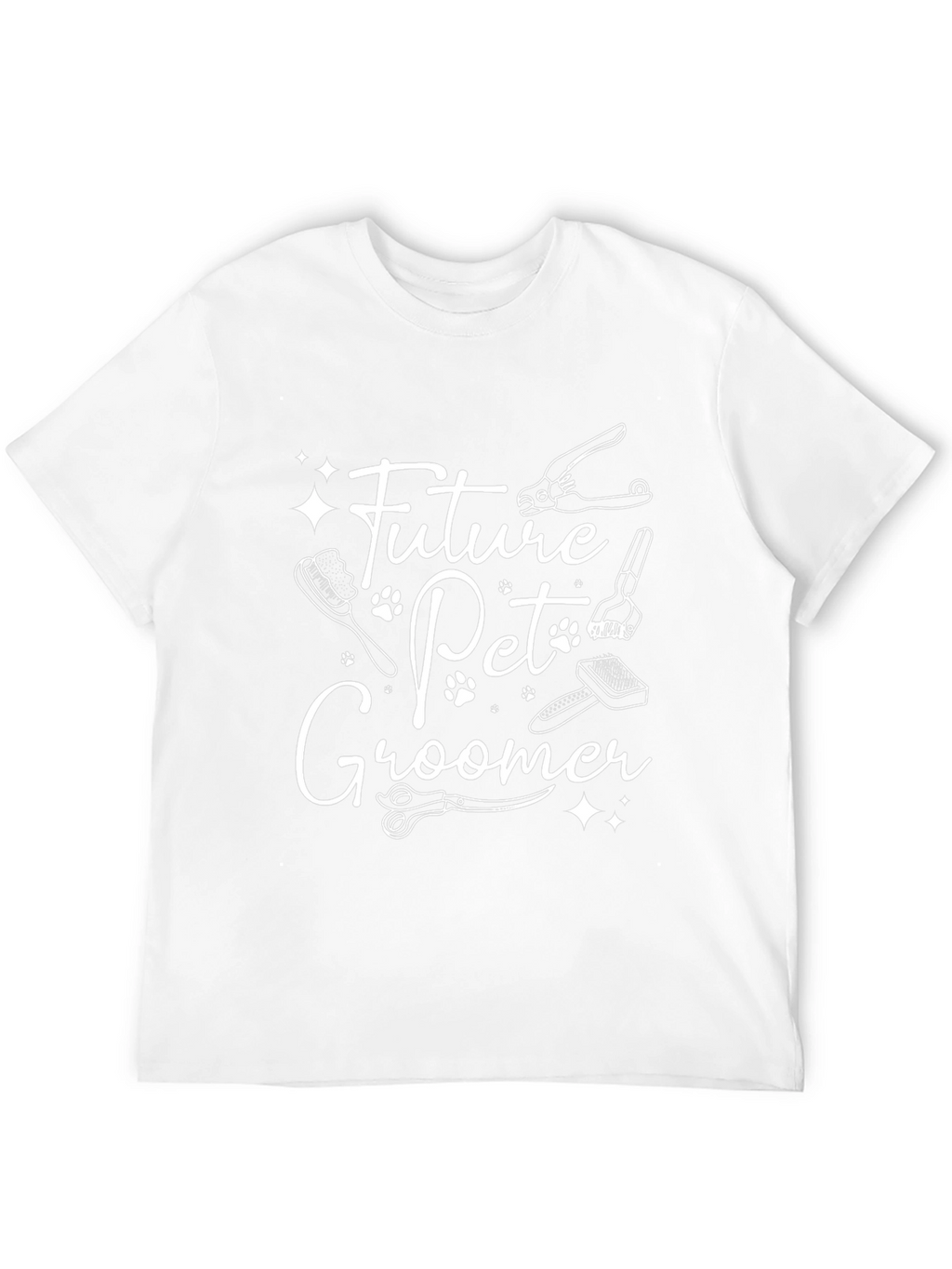 Future Pet Groomer Black T-Shirt