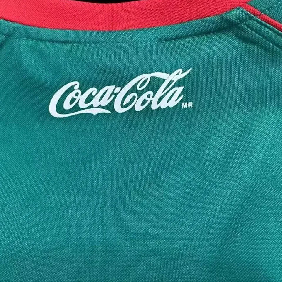 2002 Mexico Home Green Retro Soccer Jersey Detail 2