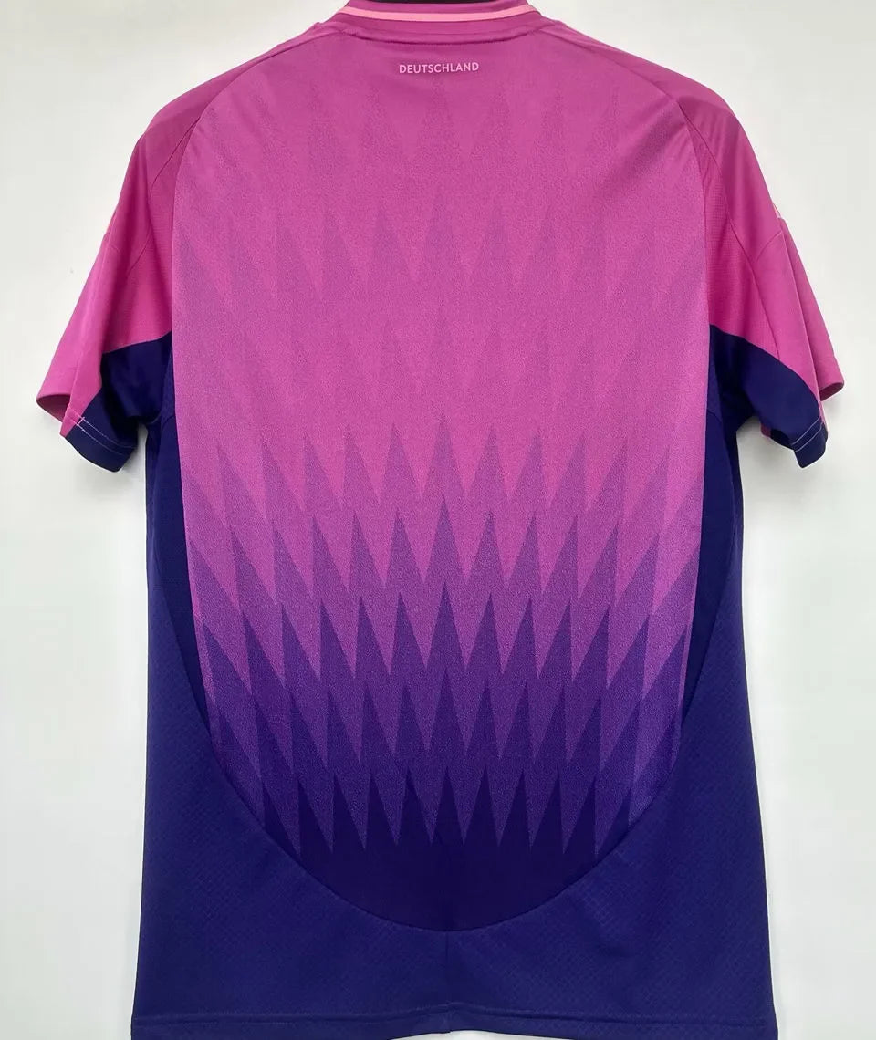 2024/25 Germany 1:1 Quality Away Pink Fans Soccer Jersey Detail 2