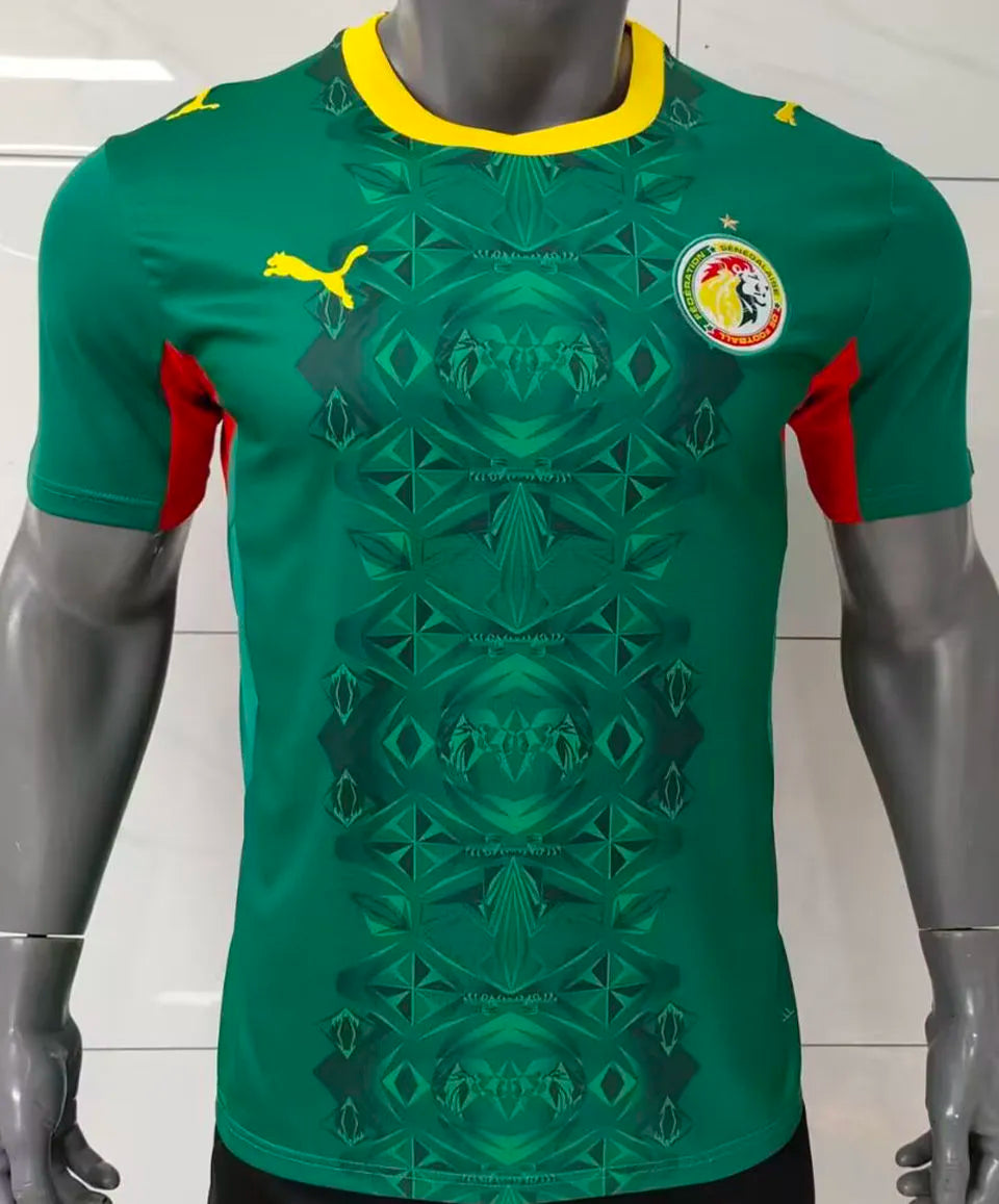 2026/27 Senegal Away Green Fans Soccer Jersey Back