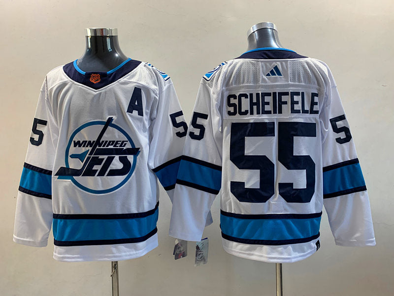 Men's Winnipeg Jets Mark Scheifele #55 White Home Breakaway Player Jerseys