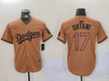 Men's Los Angeles Dodgers Shohei Ohtani #17 Brown Game Jerseys