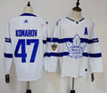 Men's Toronto Maple Leafs Leo Komarov #47 White Player Jerseys