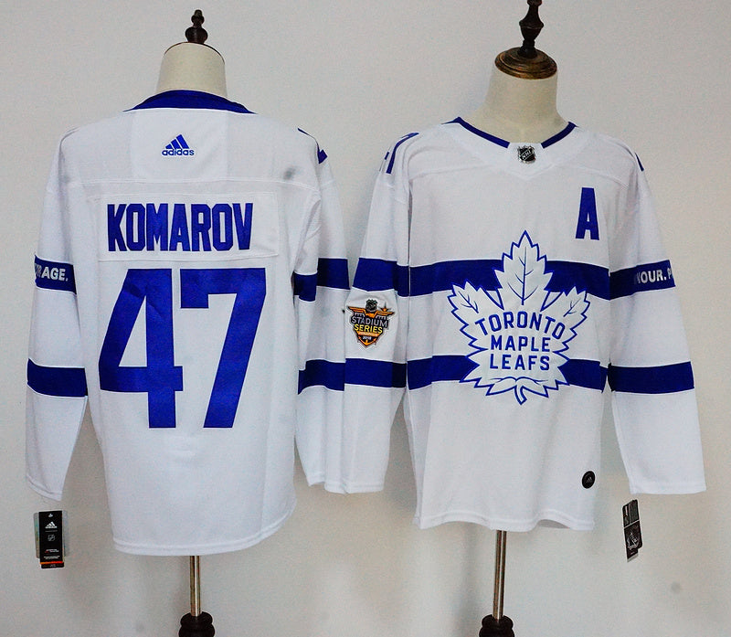 Men's Toronto Maple Leafs Leo Komarov #47 White Player Jerseys
