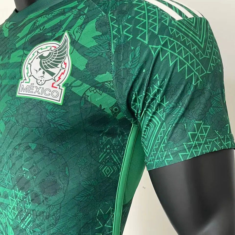 2024 Mexico Green Special Edition Player Version Jersey Detail 1