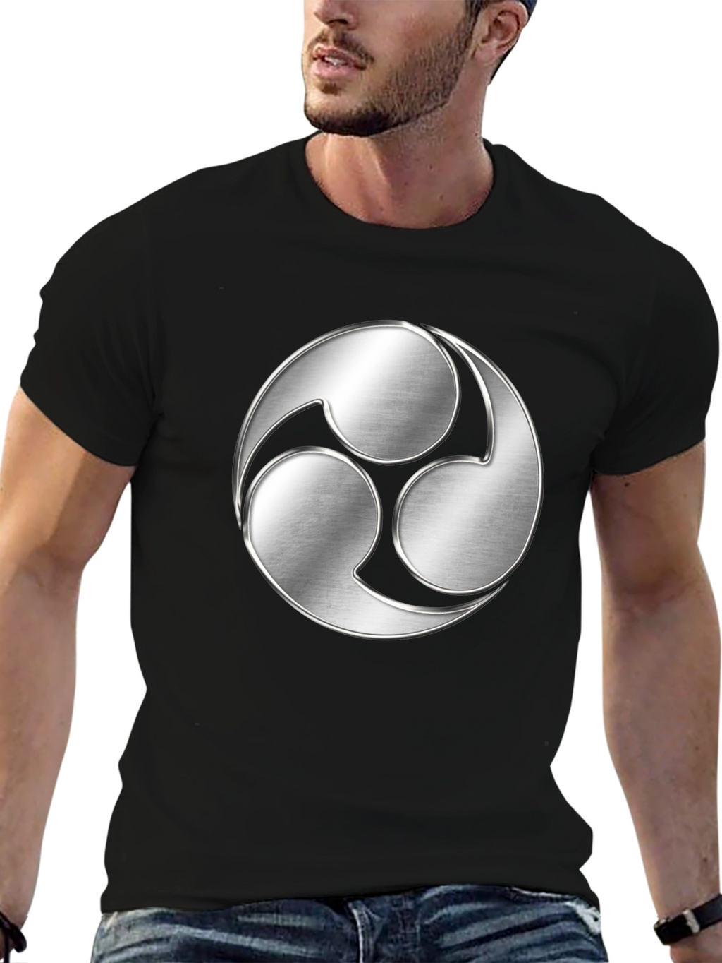 Tomoe Symbol Graphic T-Shirt - Modern Design