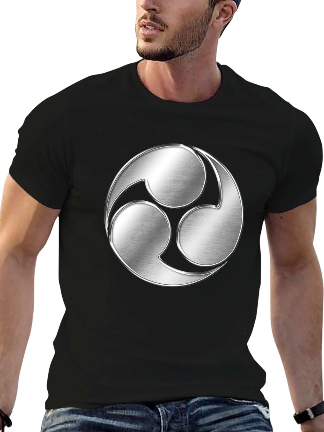 Tomoe Symbol Graphic T-Shirt - Modern Design