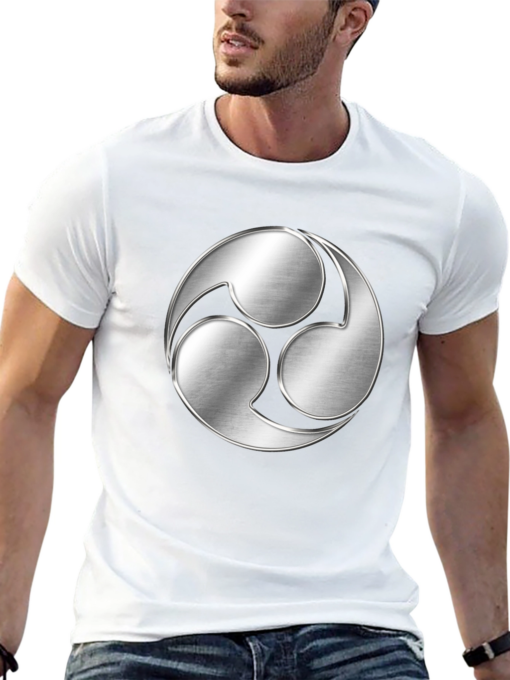 Tomoe Symbol Graphic T-Shirt - Modern Design