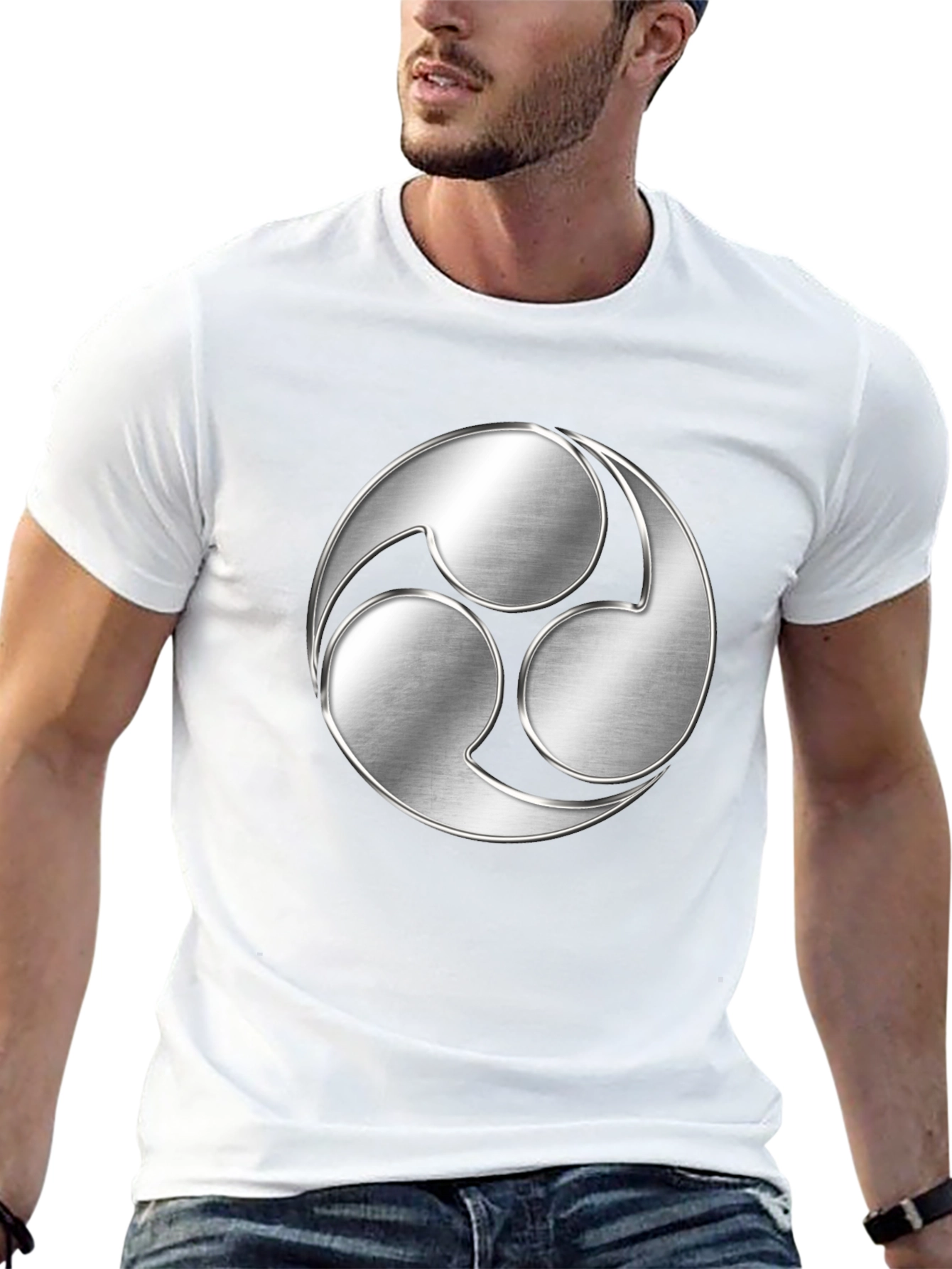 Tomoe Symbol Graphic T-Shirt - Modern Design