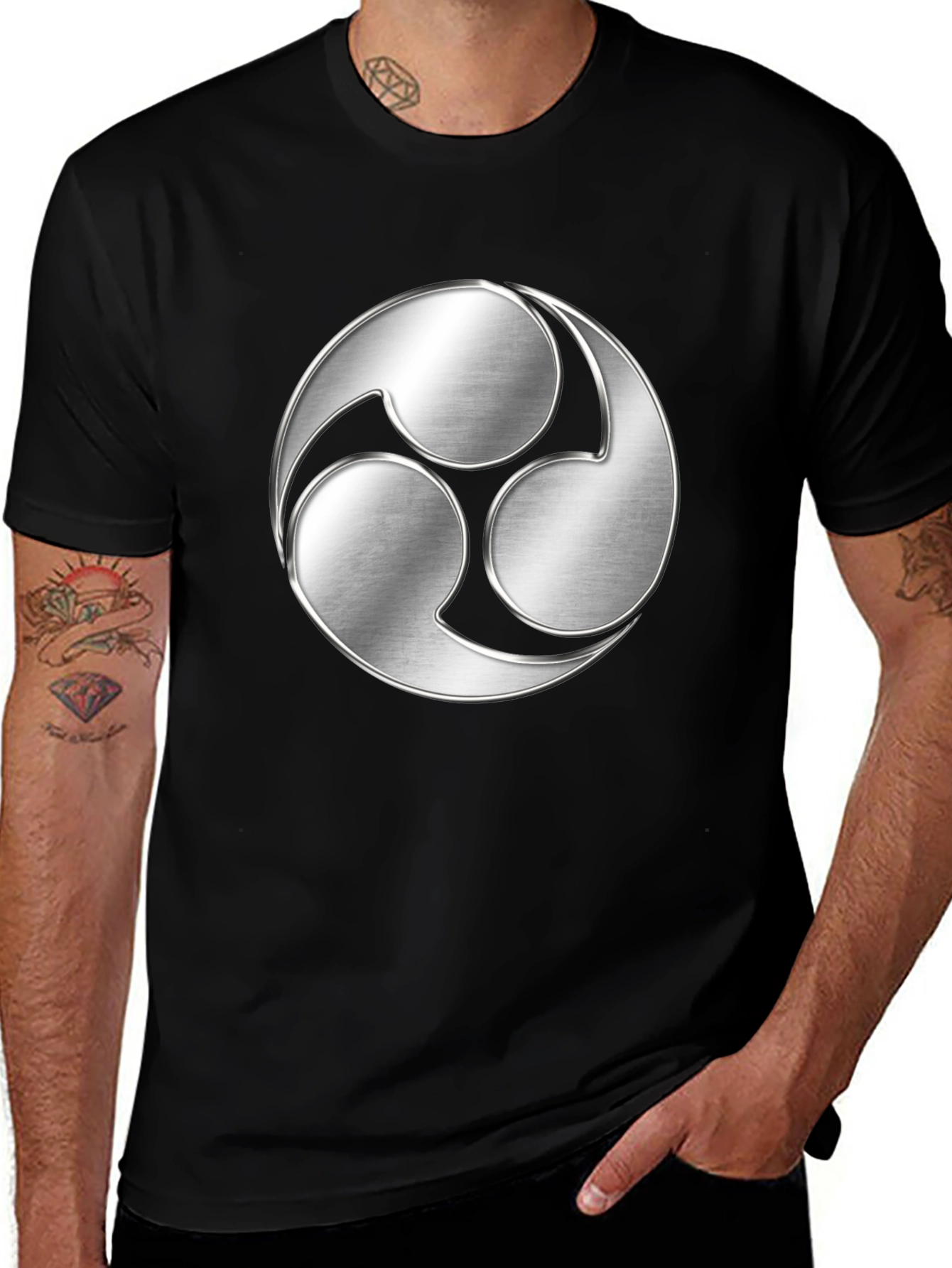 Tomoe Symbol Graphic T-Shirt - Modern Design