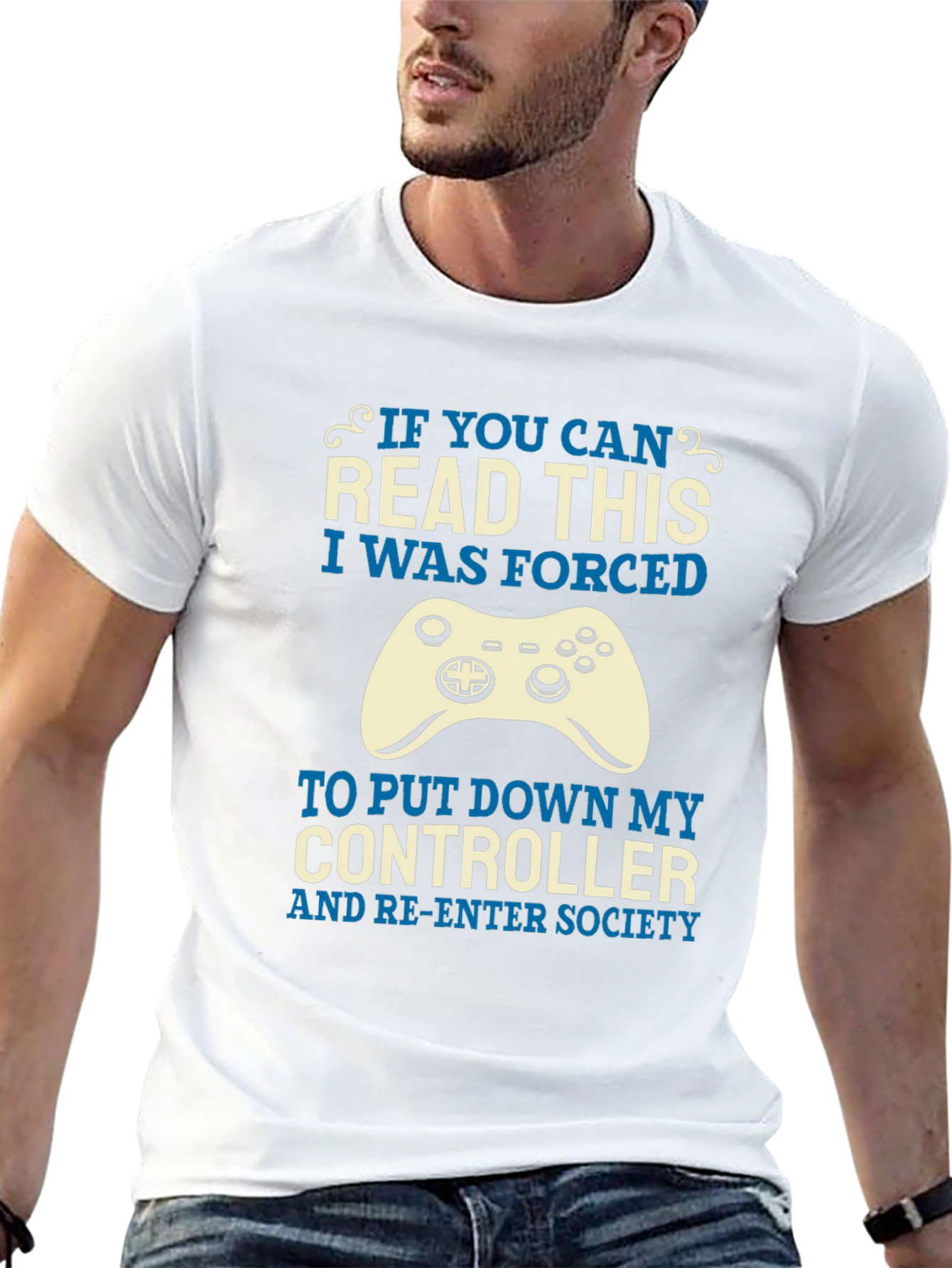 Gamer T-Shirt: Forced to Re-Enter Society