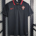 2023 Portugal Black POLO Jersey Front