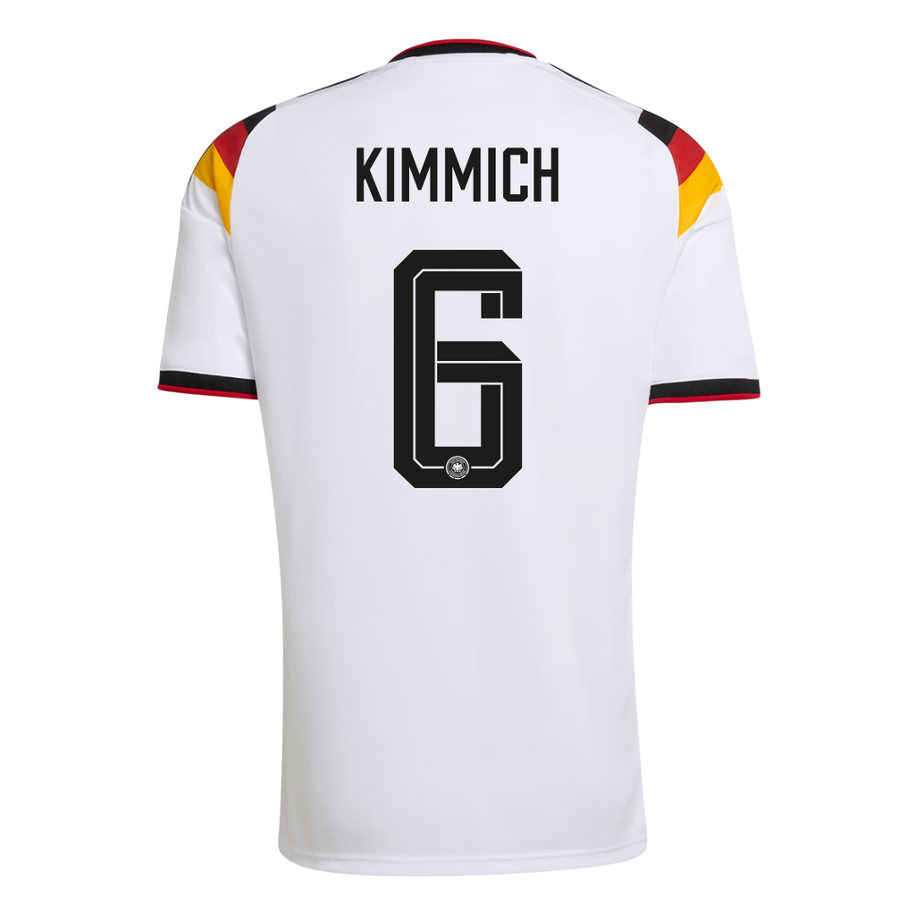 KIMMICH #6 Germany Home Soccer Jersey World Cup 2026 White Image 3