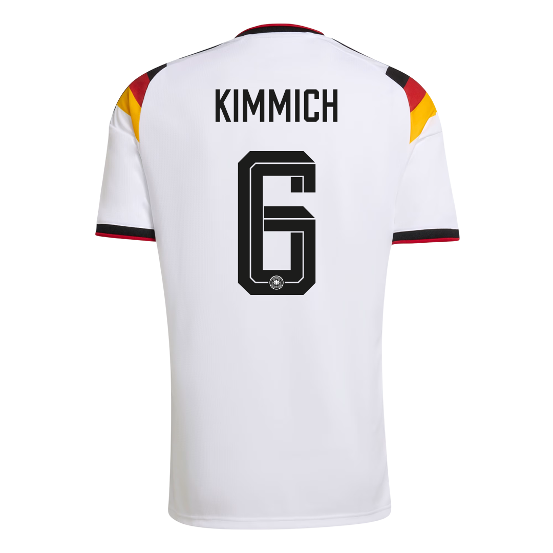 KIMMICH #6 Germany Home Soccer Jersey World Cup 2026 White Image 3