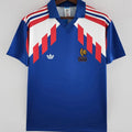1988/90 France Home Retro Soccer Jersey Front