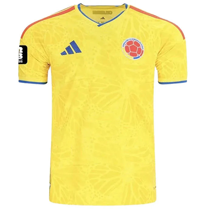 2026/27 Colombia 1:1 Quality Home Yellow Fans Soccer Jersey (Have Right Patch 有右臂章 黑底白字） Front