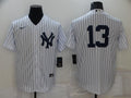 Men's New York Yankees Alex Rodriguez #13 White Replica Player Name Jerseys
