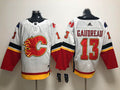 Men's Calgary Flames Johnny Gaudreau #13 White Breakaway Player Jerseys