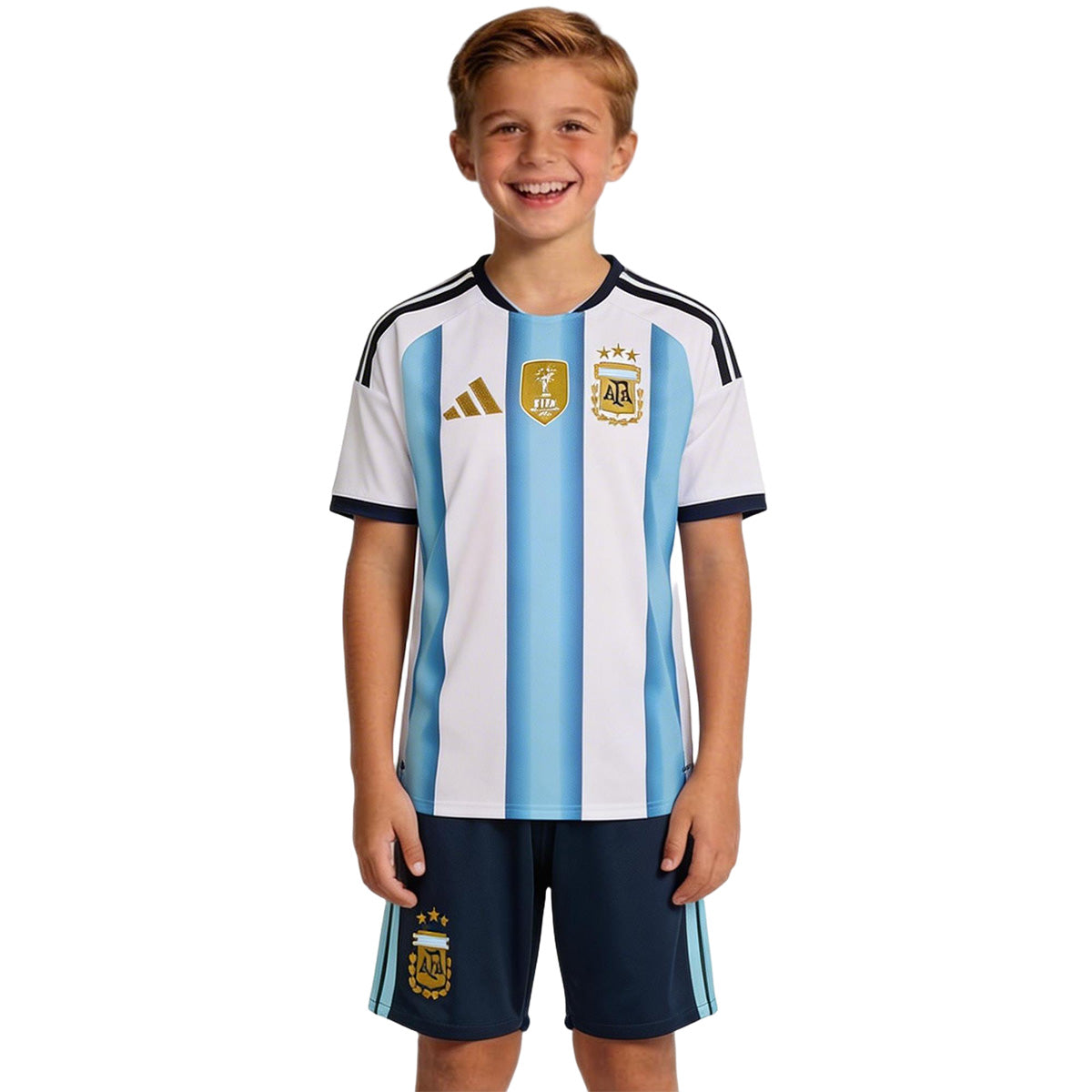 Kids Argentina Home Jersey Kit World Cup 2026 Front
