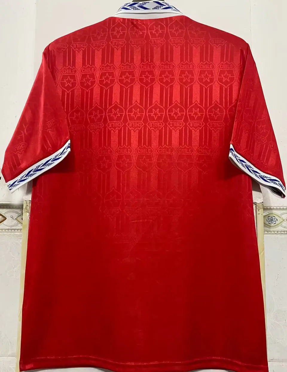 1995 Chile Home Red Retro Soccer Jersey Back